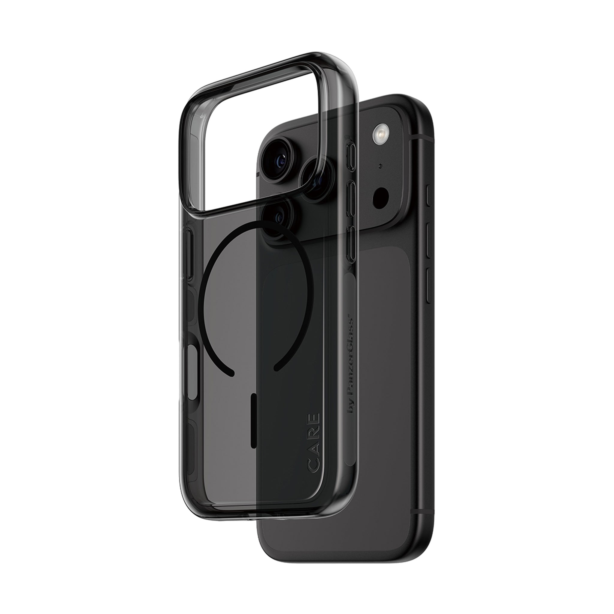 CARE™ by PanzerGlass® Smokey Case w. Black MagSafe iPhone 18 Pro | 17 Pro